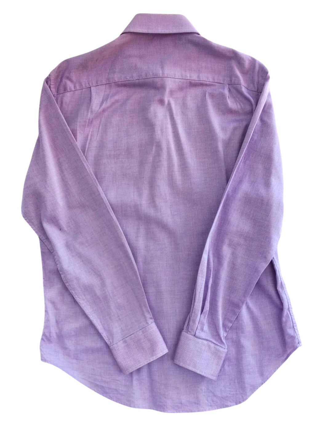 Jaeger Shirt Long Sleeve Light Purple 100% Cotton Men's UK Size M Medium