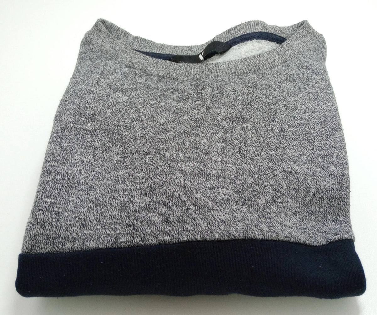 Very Knit Jumper Men's UK Size XL Blue Grey Long Sleeve Crew Neck Easy Care Sweater