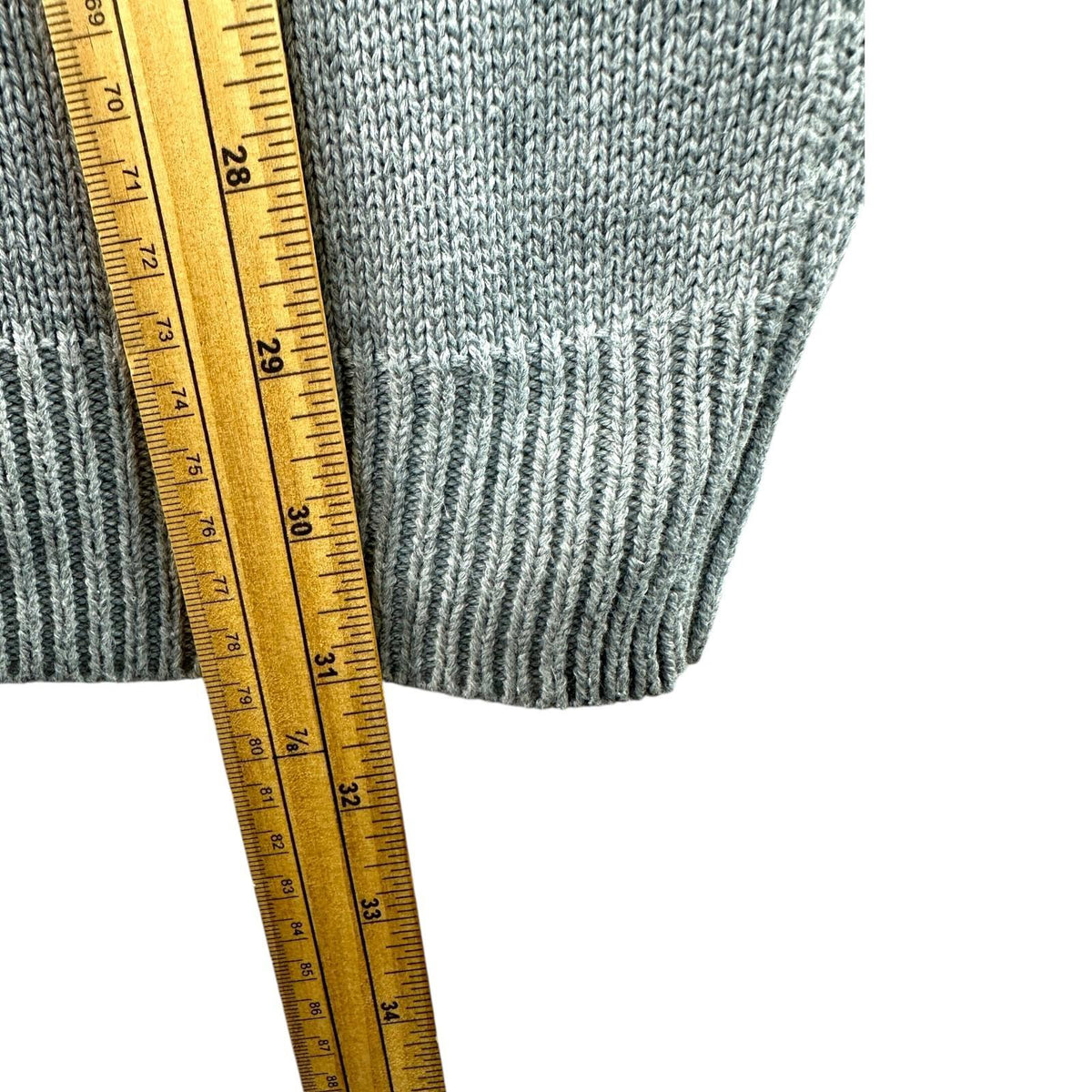 Nautica Gray Nautica Knit Jumper Men's UK Size XL Grey Stripe Long Sleeve 100% Cotton Sweater