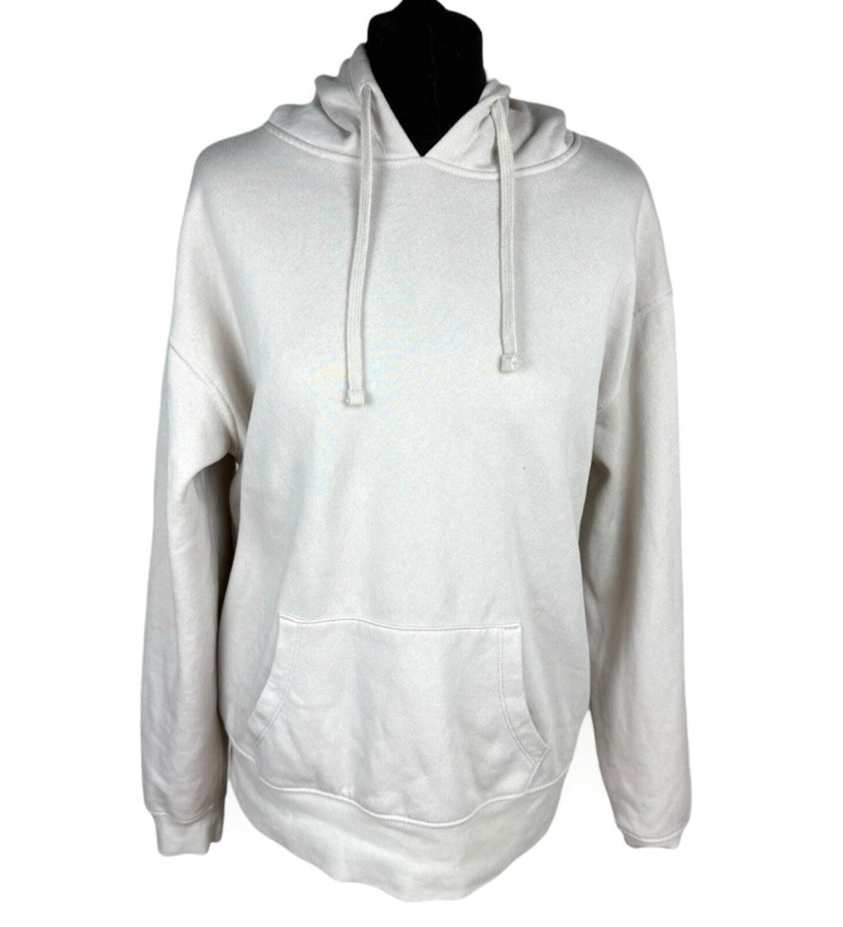 Primark Hoodie Women's UK Size M Fleece Lined Long Sleeve Jersey Beige