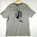 Matalan Gray NYC Underground BRNX Print T-Shirt Men's UK Size 2XL Grey 100% Cotton Crew Neck