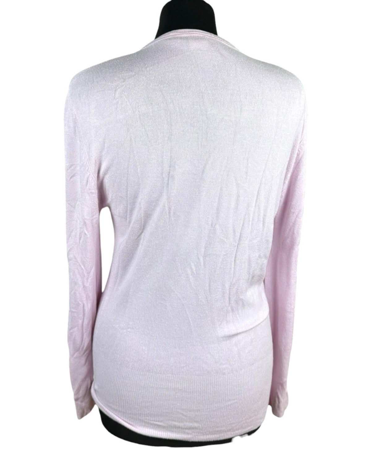New Look Thin Cardigan Women's UK Size 8 Button Up Long Sleeve Pink