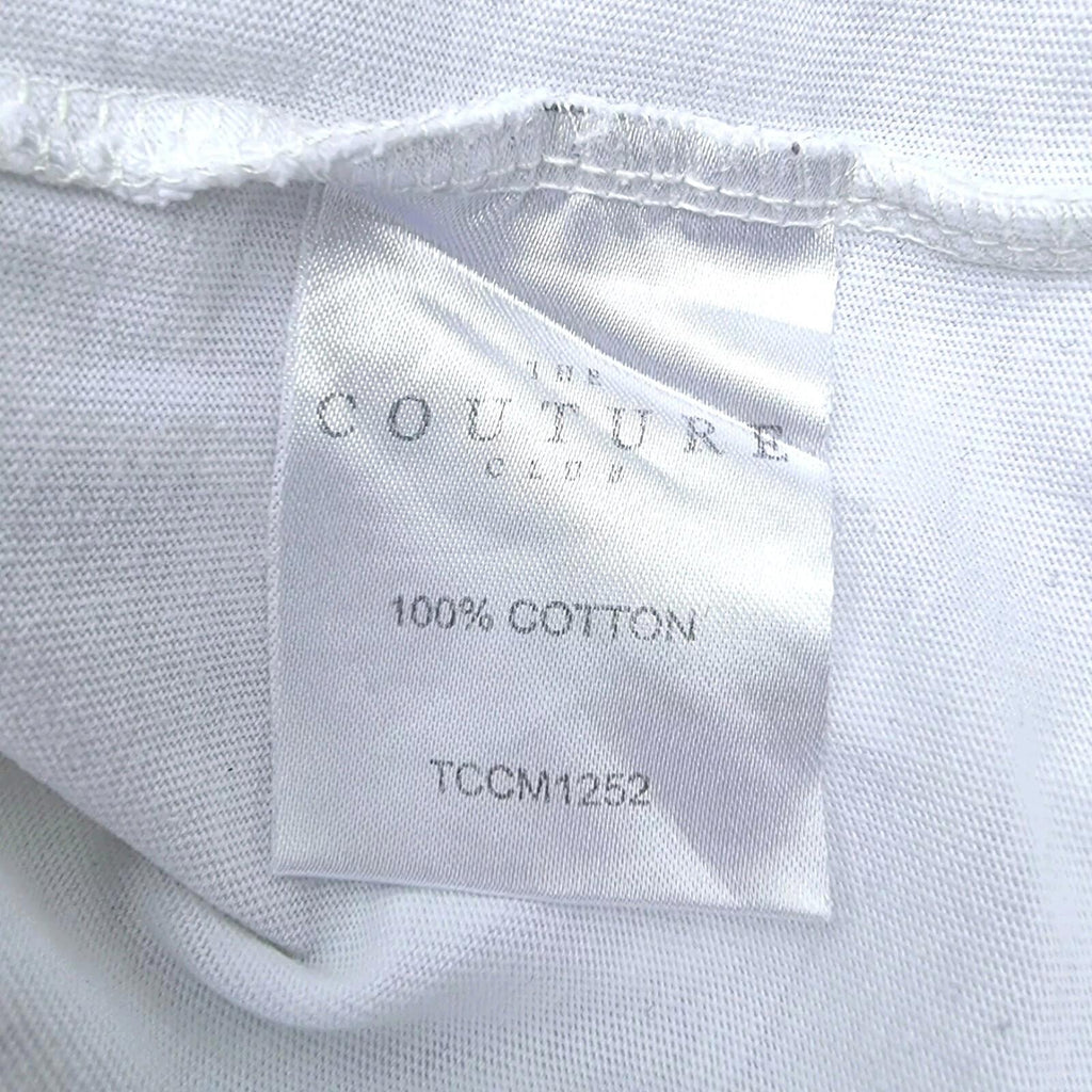 The Couture Club T Shirt White Graphic Print Men's UK Size Small