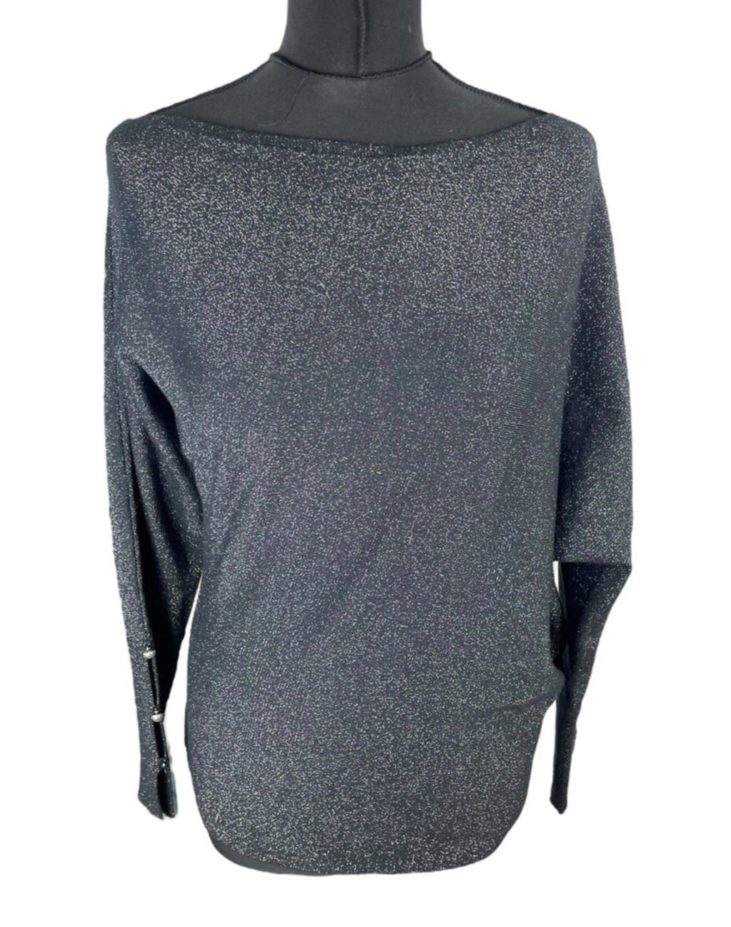 Sosander Black Sparkle Jumper Long Sleeve Women's UK Size S