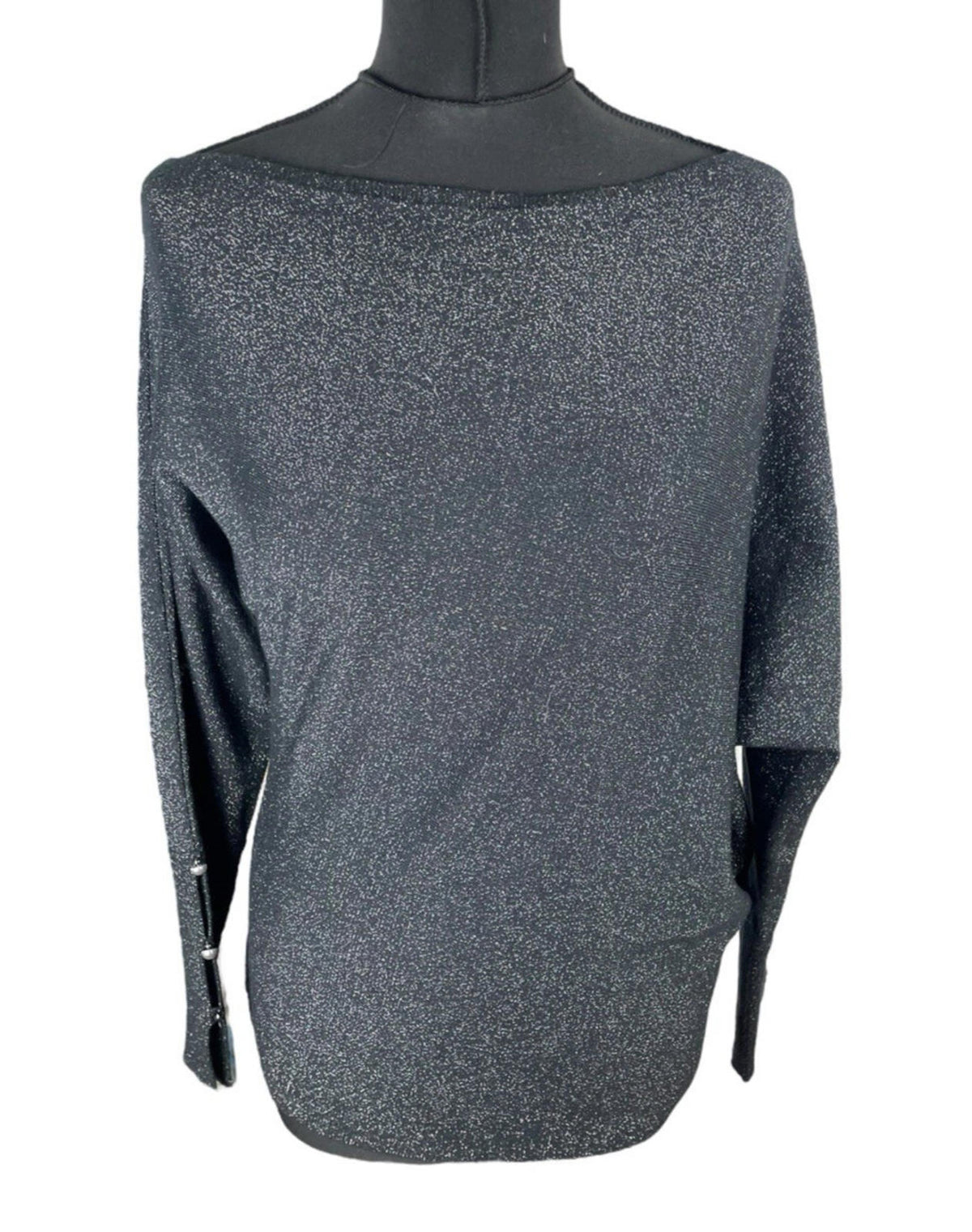 Sosander Black Sparkle Jumper Long Sleeve Women's UK Size S