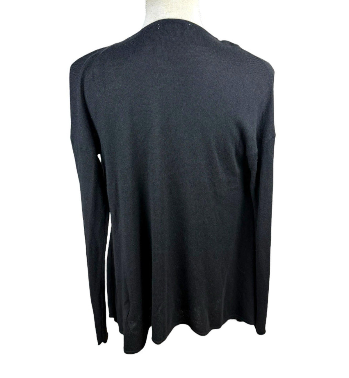 H&M Black Thin Cardigan Open Front Women's UK Size XS