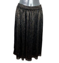 Zara Basic Black & Gold Sparkle Party Skirt Maxi Lined Women's UK Size XS
