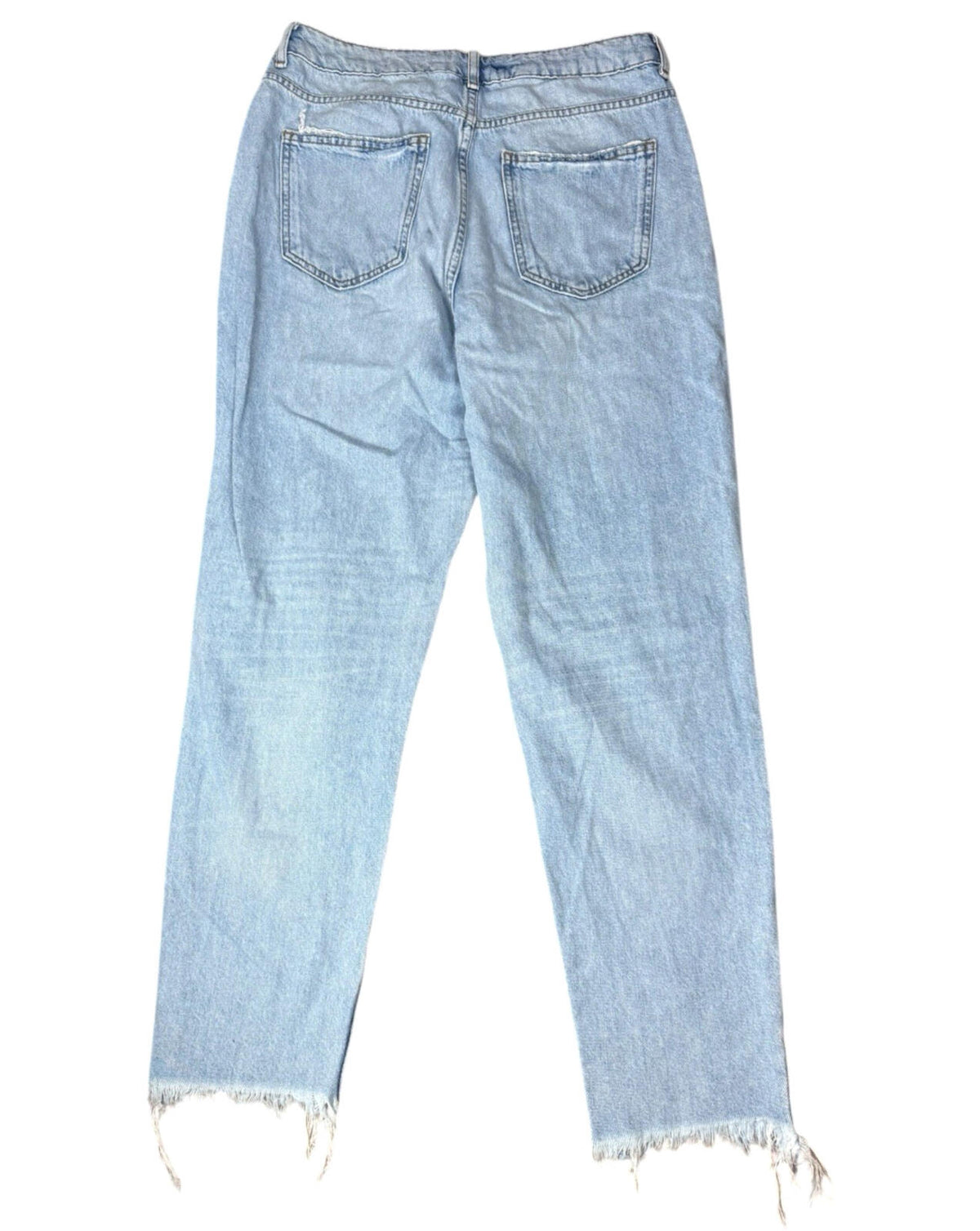 New Look Jeans Diamante Mom Women's UK Size 12 Straight Leg Tori Blue Denim
