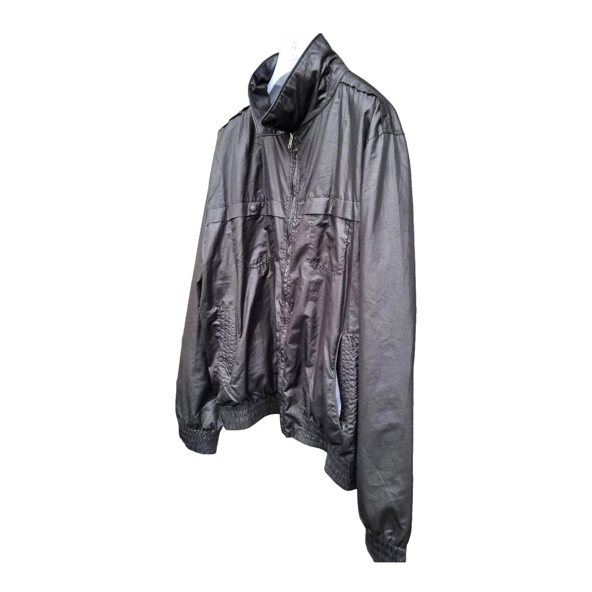 Topman Summer Jacket Black Bomber Lightweight Men's UK Size 2XL
