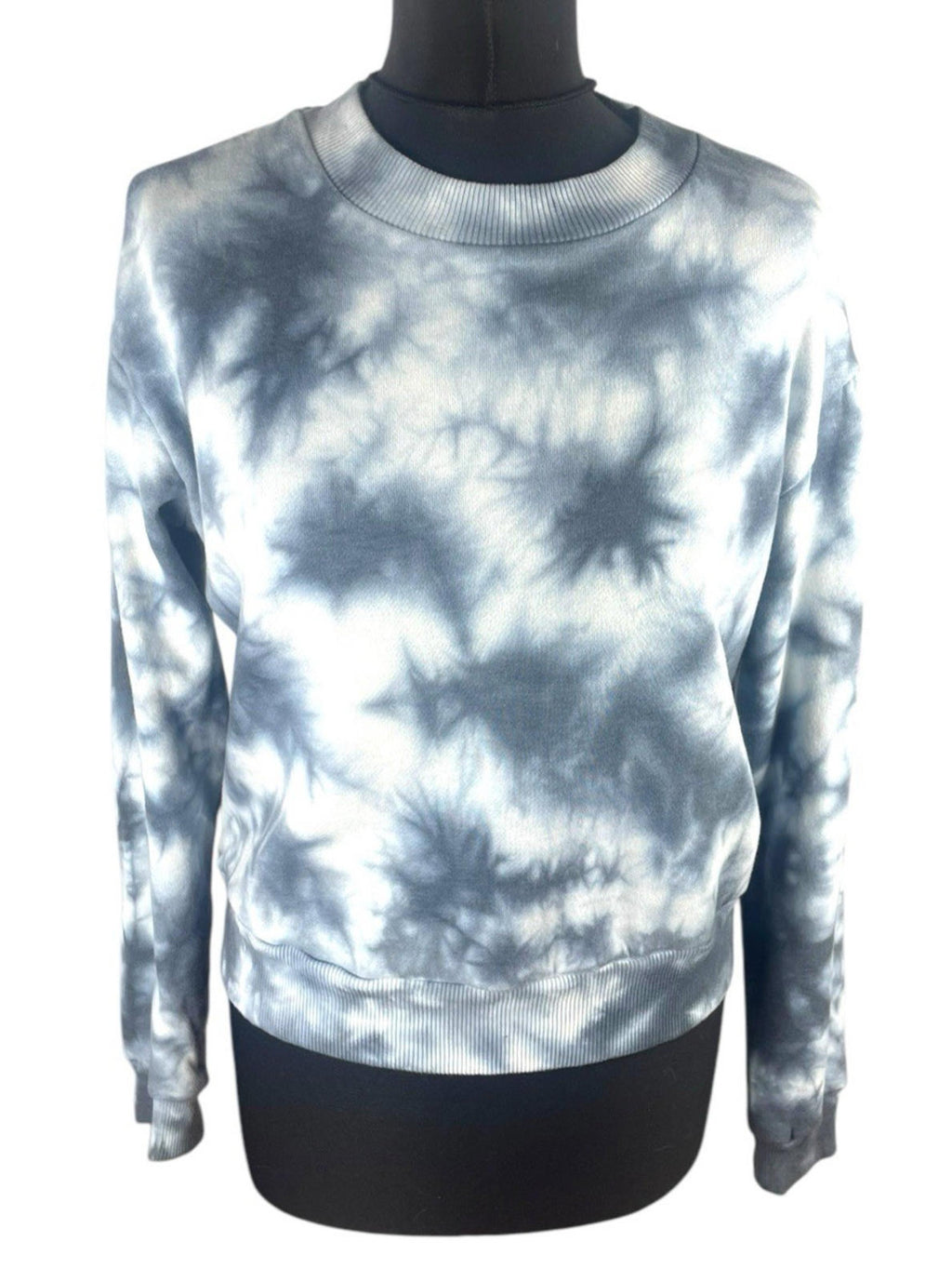 90 Degree Grey Sweater Jumper Tie Dye Effect Women's UK Size S