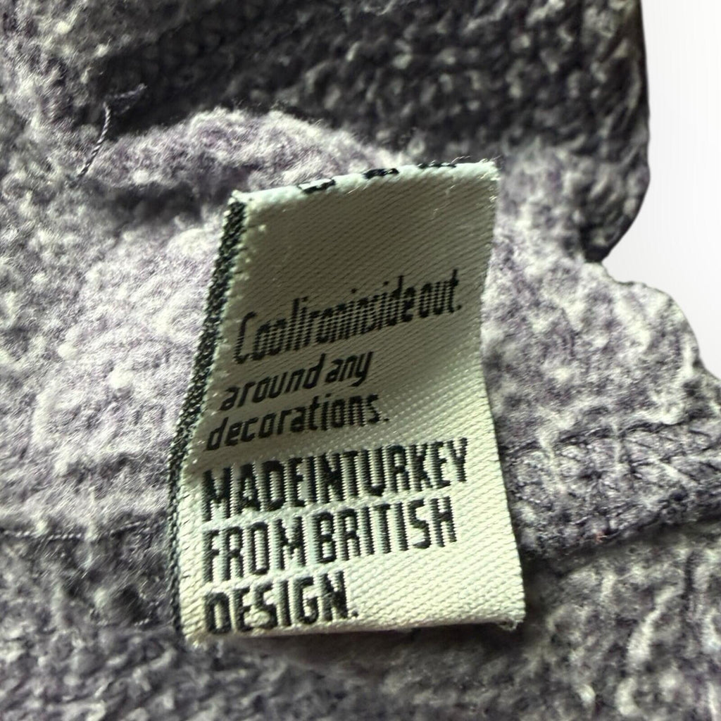 Super Dry Hoodie Women's UK Size S Logo Print Fleece Lined Jersey Purple
