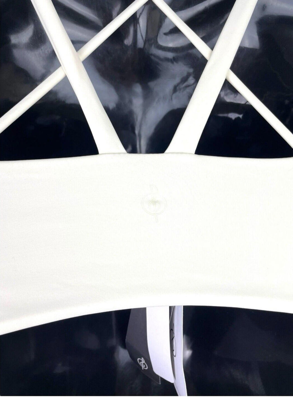 Stradivarius Co Ord Set Women's UK Size XS Shorts & Crop Top Padded Ivory Lycra