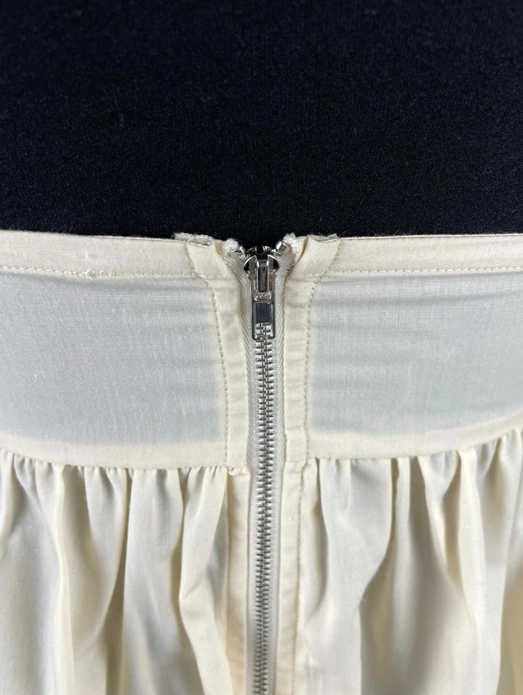 Beige Peplum Tank Top Spaghetti Strap Lace Accent Women's UK Size 8
