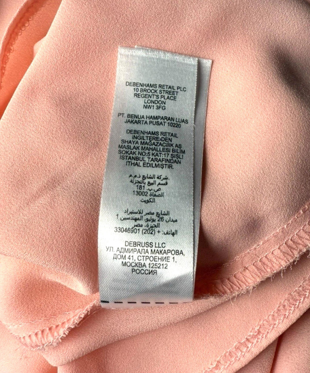 Principles by Ben De Lisi Blouse Top Women's UK Size 16 3/4 Sleeve Pale Pink