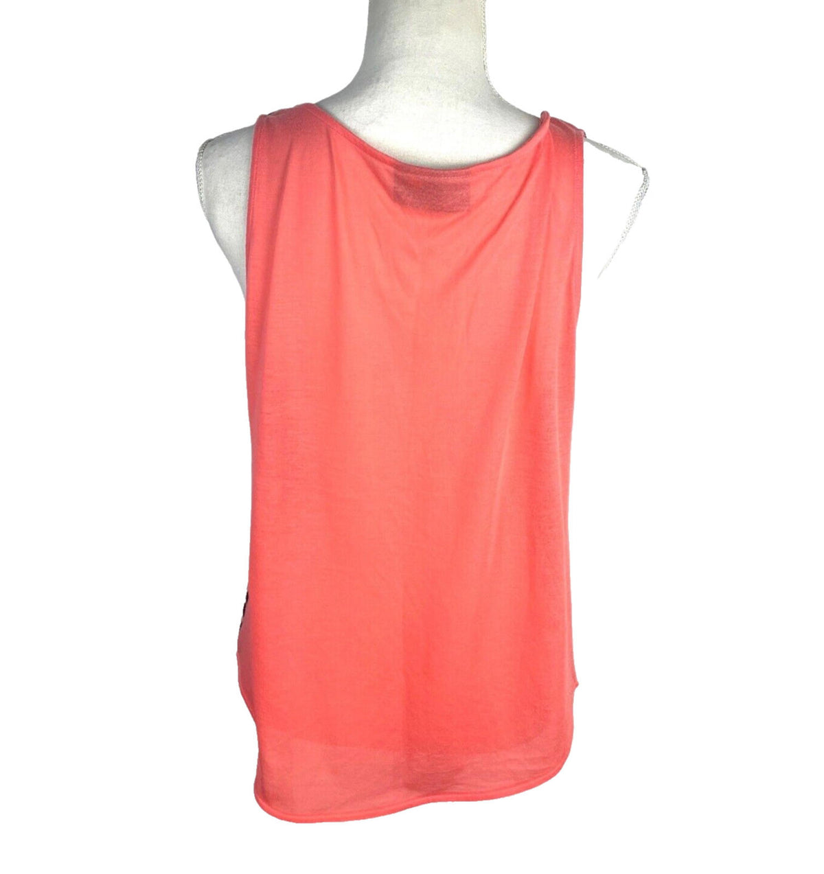 Damned Delux Beige Leopard Print Tank Top Women's UK Size Medium M Contrasting Back Panel