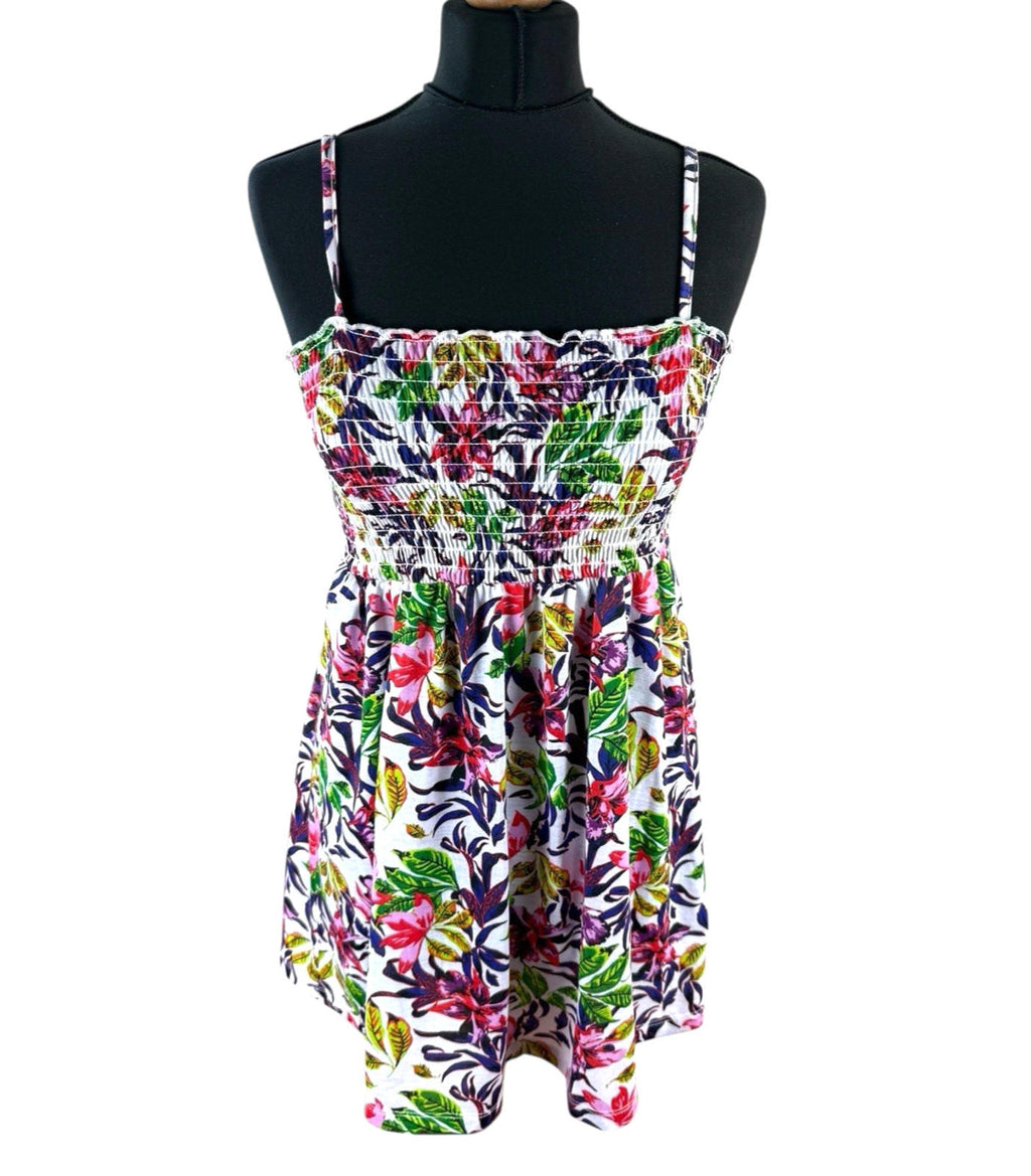 Originals White Originals Multicolour Floral Tank Top Blouse Floaty Women's UK Size 12