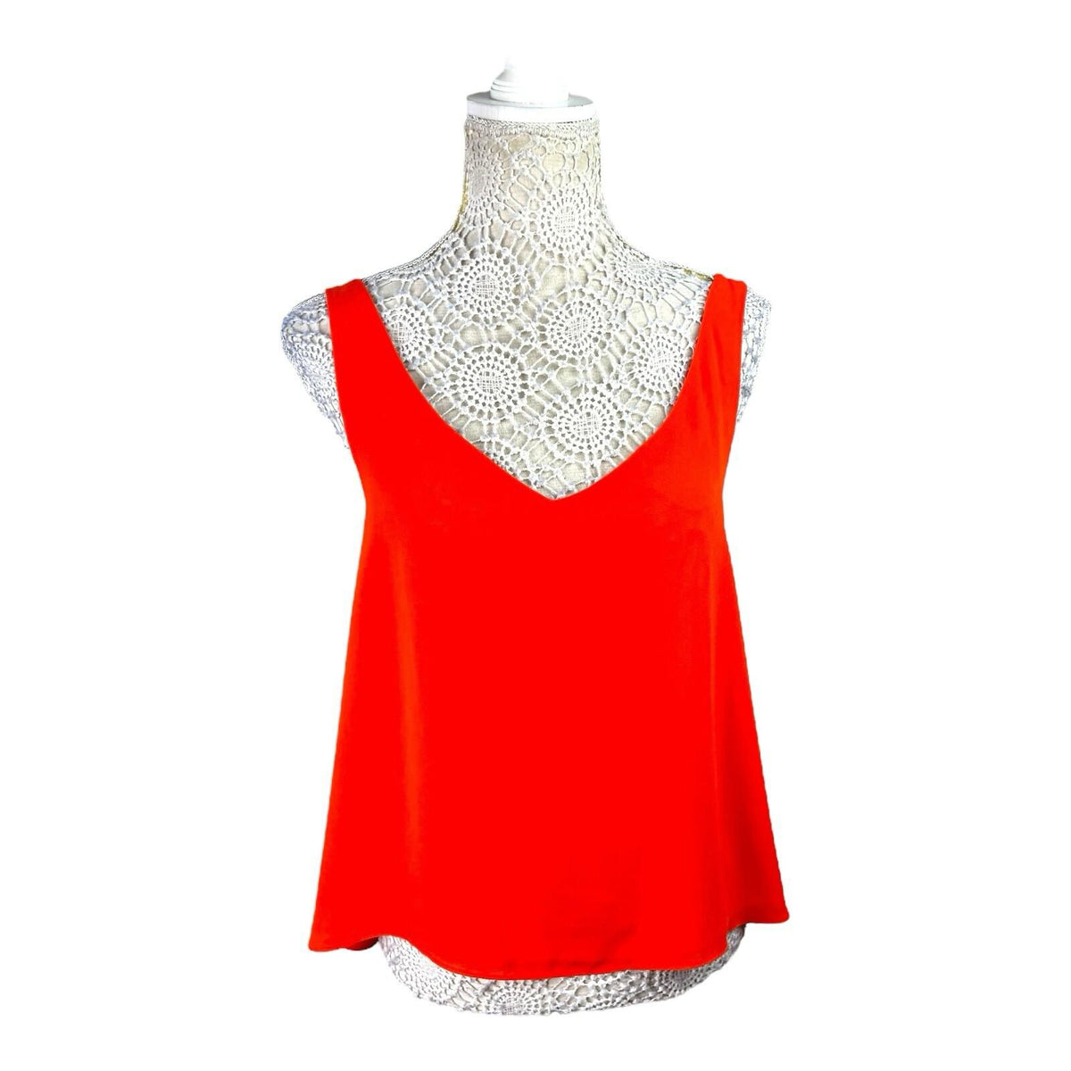 River Island Orange Vest Top Lightweight Women's UK Size 12 Summer