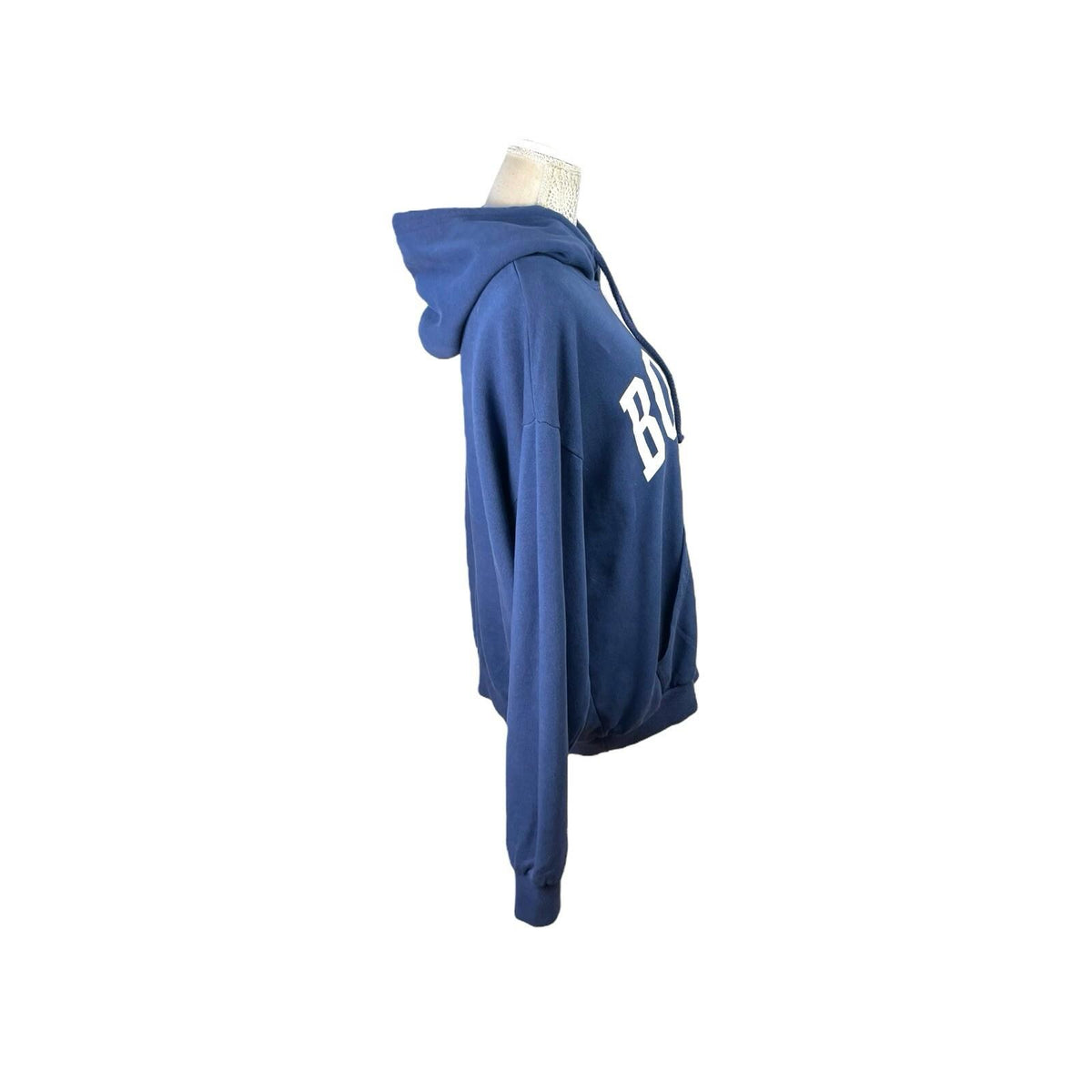 Pull&Bear Pacific Republic Navy Blue Boston Hoodie Oversized Women's UK Size XS
