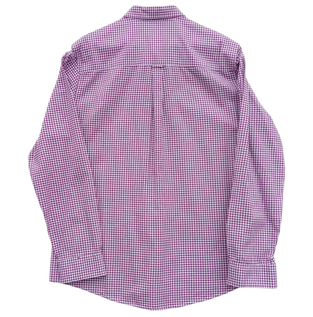 Burton Red Check Long Sleeved Shirt 100% Cotton Men's UK Size XL