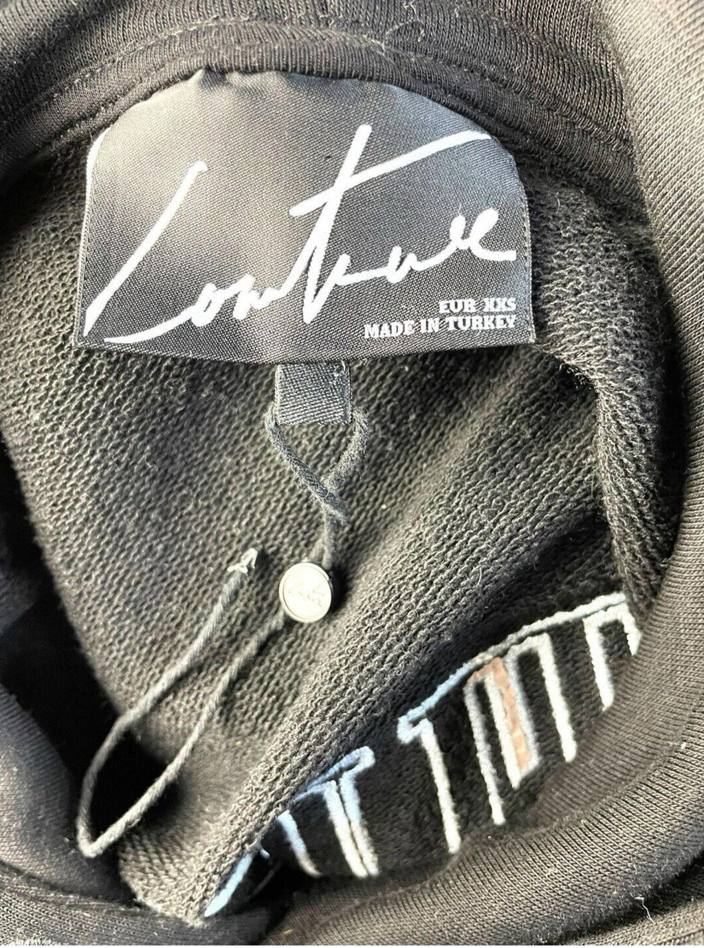 The Couture Club Black Oversized Hoodie Women's UK Size XXS