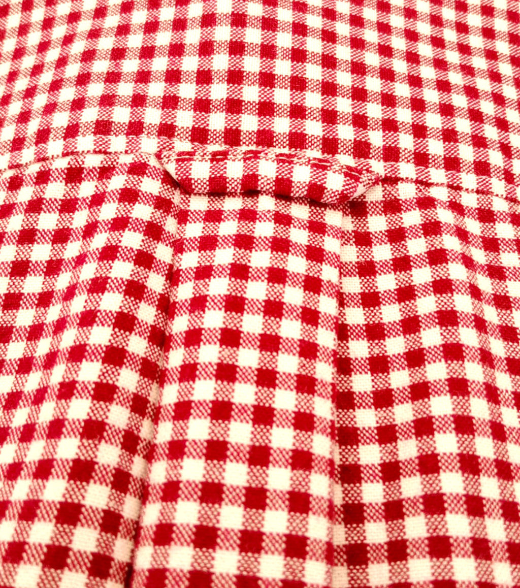 Burton Red Check Long Sleeved Shirt 100% Cotton Men's UK Size XL