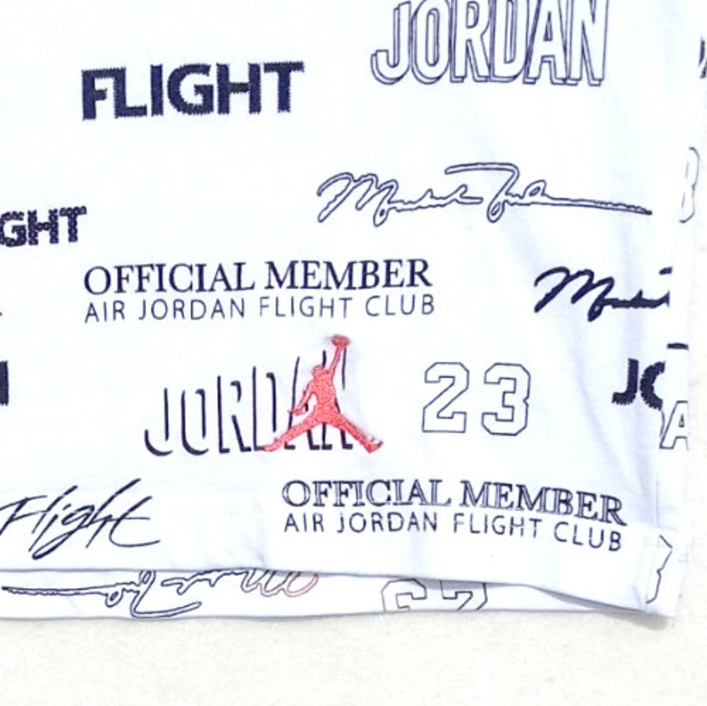 Nike White Nike Air Jordon T-Shirt Men's UK Size M White 100% Cotton Graphic Print