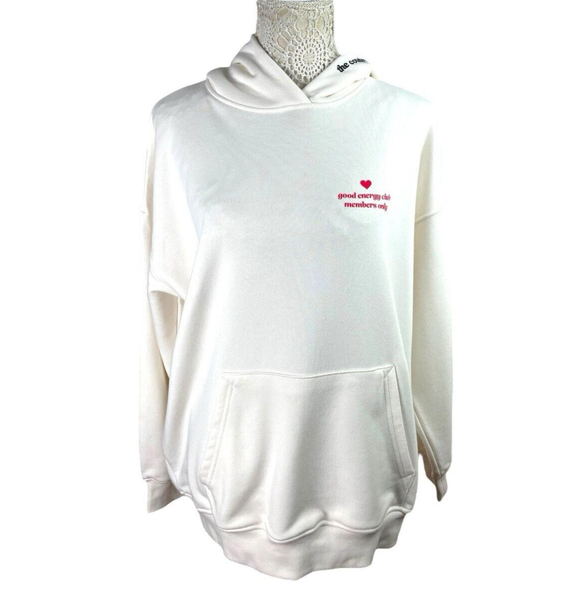 The Couture Club Off White Oversized Hoodie Women’s UK Size XXS