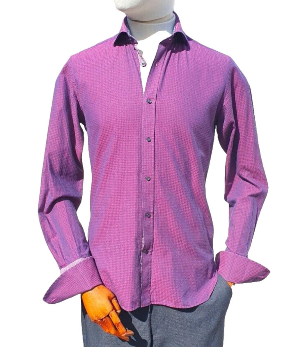 Ted Baker Shirt 40" Chest French Cuff 100% Cotton Men's UK Size M
