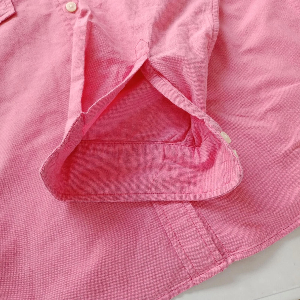 Tommy Hilfiger Shirt Men's UK Size S Pink Long Sleeve Pockets 100% Cotton
