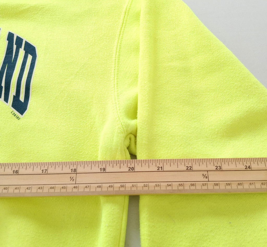 Exist Miami Yellow St George Island Hoodie Men's UK Size S Yellow Jersey Hooded Pockets Zip Front