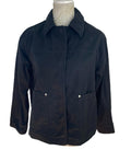 ASOS Petite Black Denim Jacket Relaxed Fit Women's UK Size 8