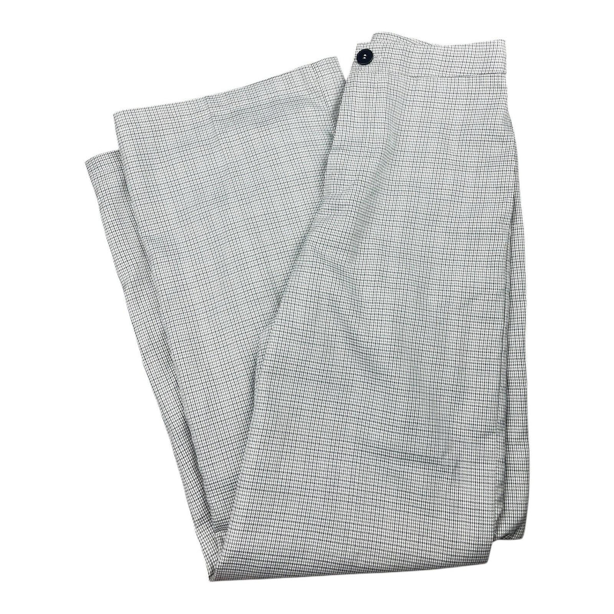 Pretty Little Thing Wide Leg Trousers High Waist Check Women's UK Size 8