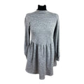 New Look Grey Mini Dress High Neck Long Sleeve Women's UK Size 8