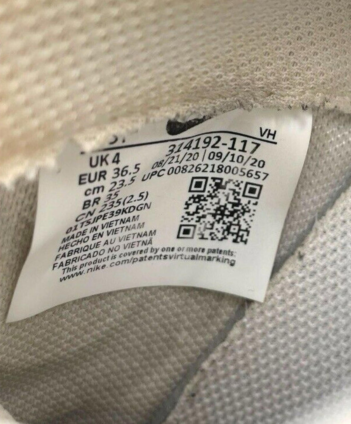 Nike Air Force 1 White Low Tops Women's UK Size 4