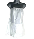 Pretty Little Thing Playsuit White Strapless Bottom Summer Women’s UK Size 8