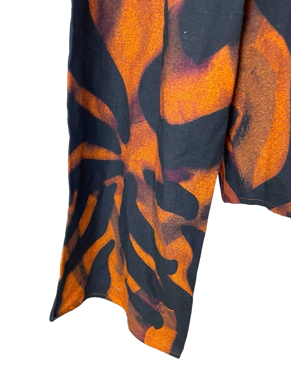Windeson Open Jacket Orange & Black Lightweight Flared Sleeve Women's UK Size 16