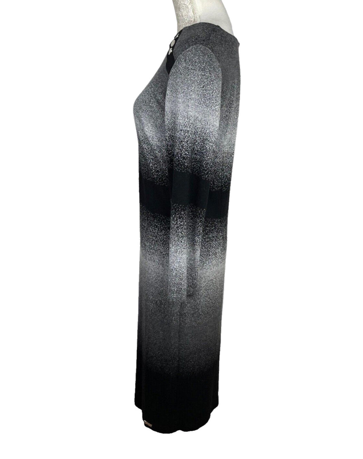Jumper Dress Grey & Black Long Women's UK Size 8 - 10