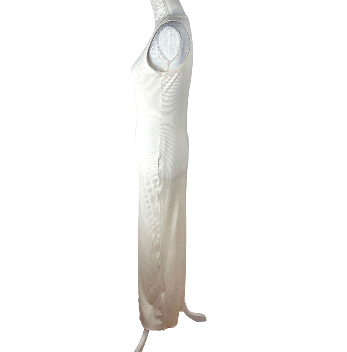 Pretty Little Thing Dress Stretch Ribbed Bodycon Women's UK Size 8