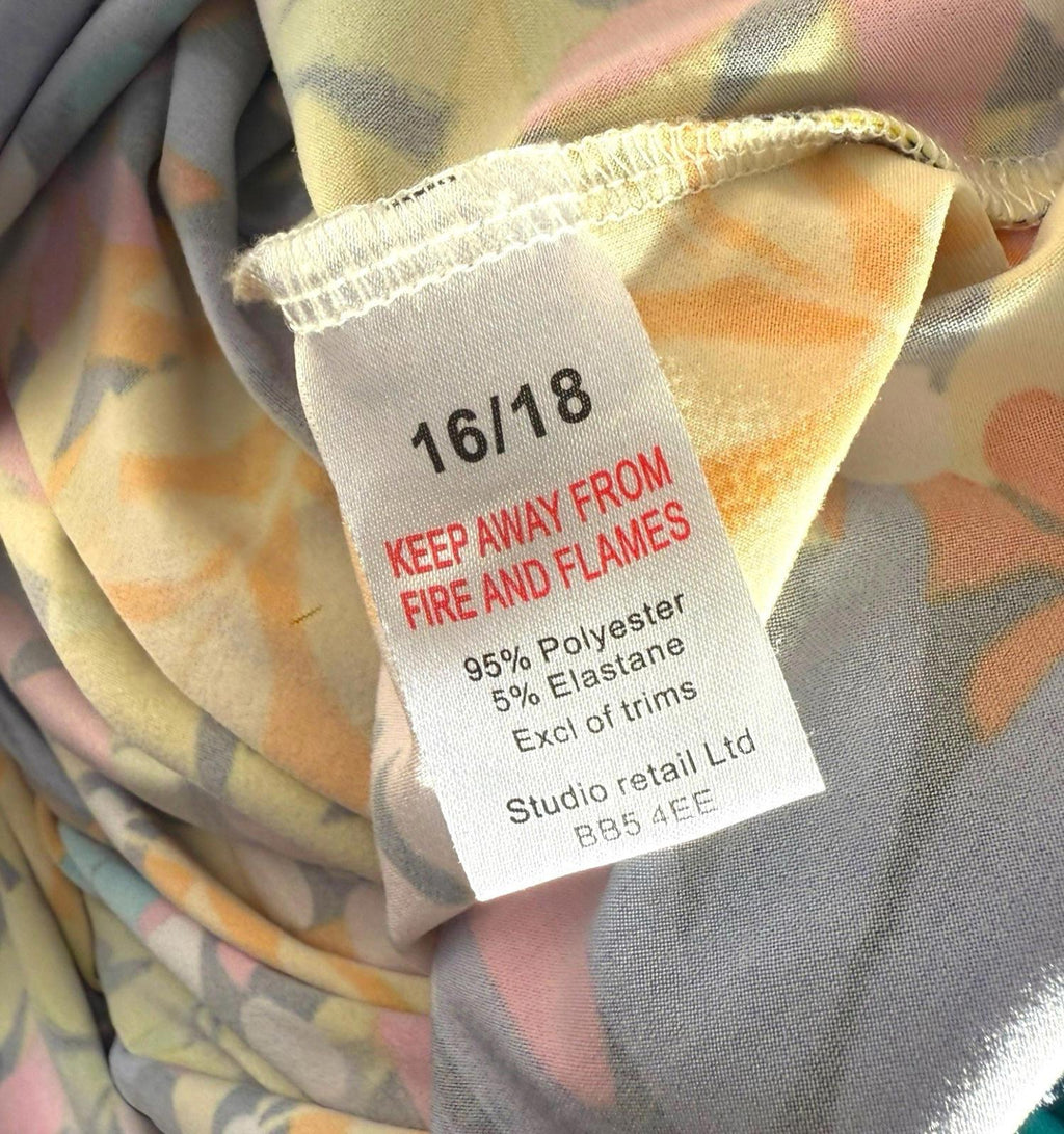 Studio Multicolour Floral Maxi Dress Women’s UK Size 16-18