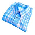 Kingsley Heath Muscle Shirt Men's UK Size M Check Soft Touch Luxury Long Sleeve