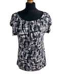 Next Black Purple T-shirt Top Flattering Women's UK Size 10