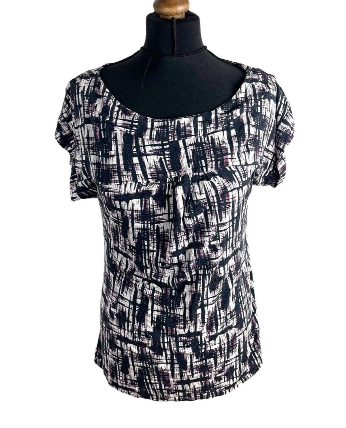 Next Black Purple T-shirt Top Flattering Women's UK Size 10
