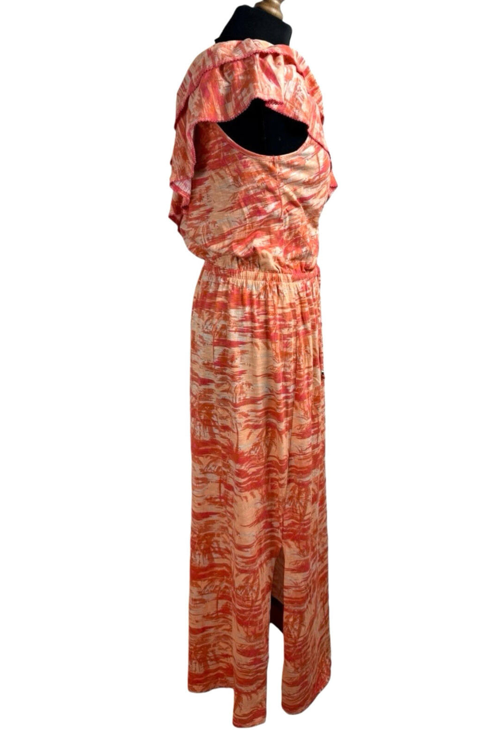 Next Strapless One Shoulder Maxi Dress Women’s UK Size 16 Orange