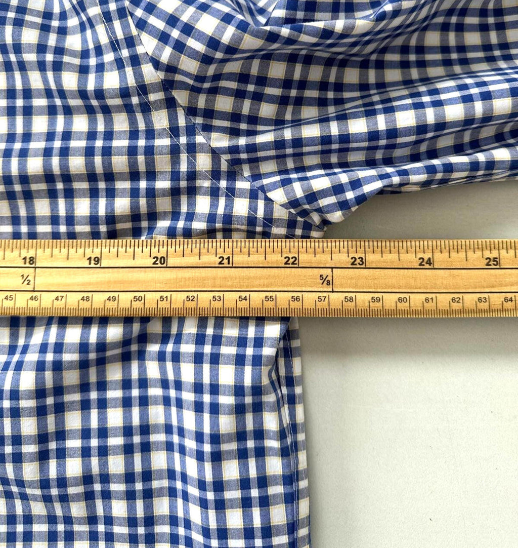 Tommy Hilfiger Shirt Men's UK Size M Blue Check Long Sleeve Pockets