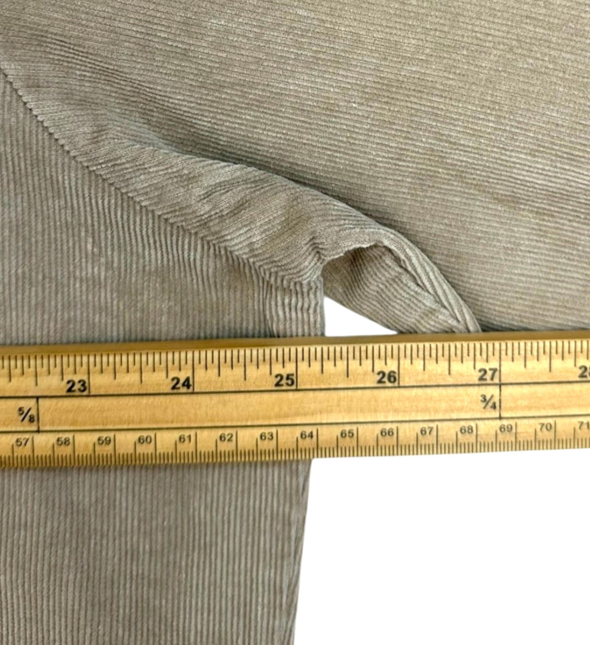 Windbreaker Corduroy Shirt Men's UK Size XL Beige Pockets Long Sleeve