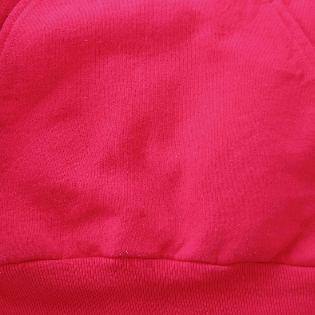 Port & Company Red MLB Baseball Hoodie Men's UK Size M Red Jersey Hooded Pockets Los Angeles Angels