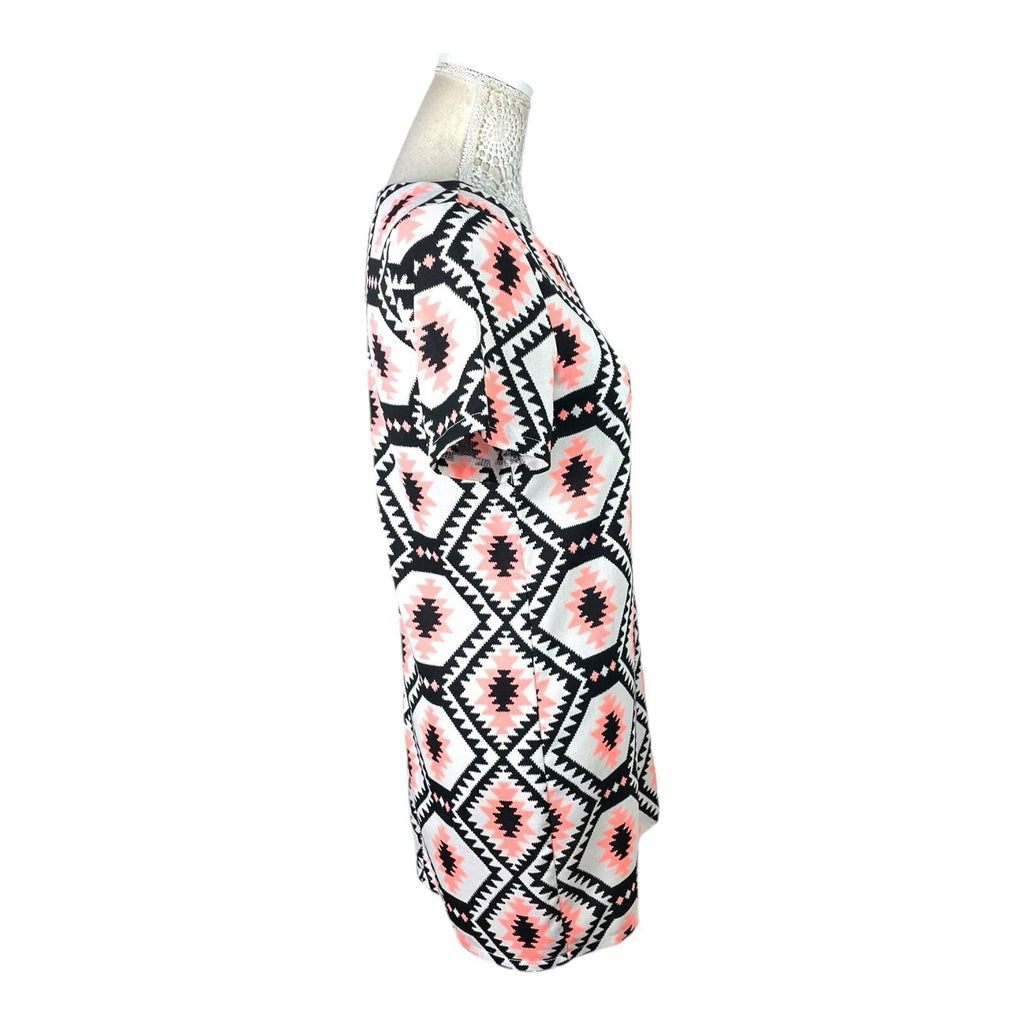 Cameo Rose Mini Dress Geometric Retro Print Women's UK Size 10