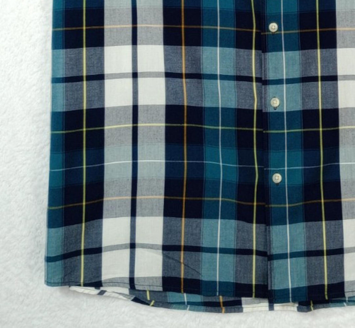 Tu Man Shirt Men's UK Size XL Check Short Sleeve 100% Cotton Pocket
