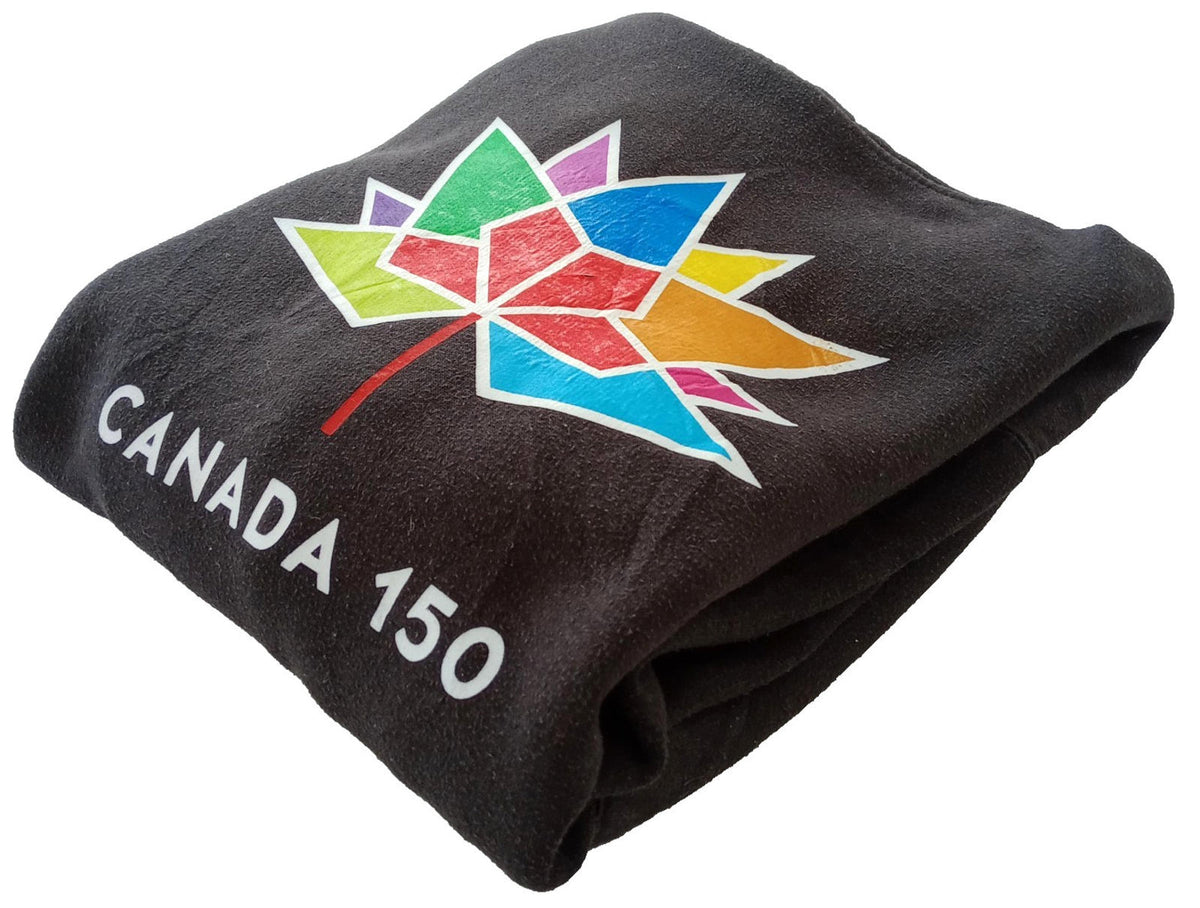Black 150th Canada Celebration Hoodie Men's UK Size S Black Jersey Hooded Pockets