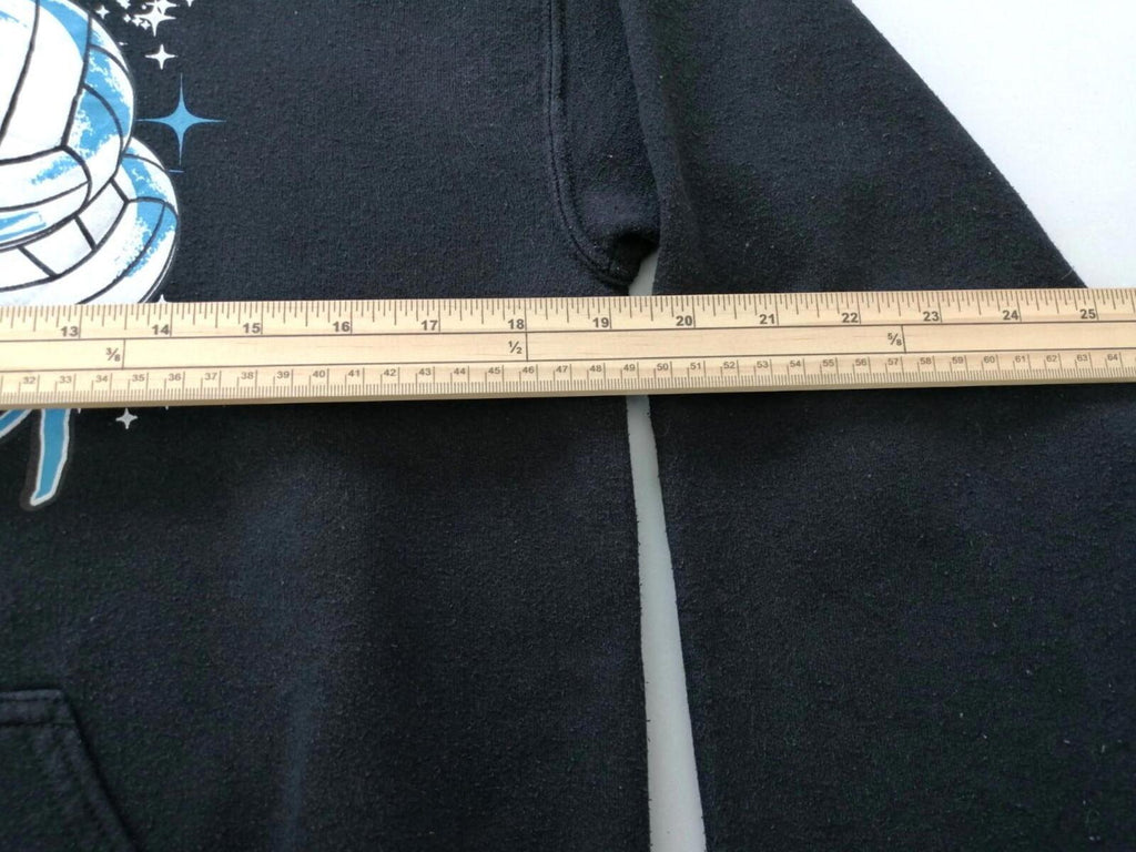 Gildan Black Volleyball Hoodie Women's Size S Graphic Print GCVC 2019 Sports Hooded Pockets